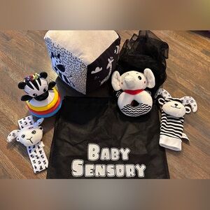 Black and White Baby Sensory Toy Set